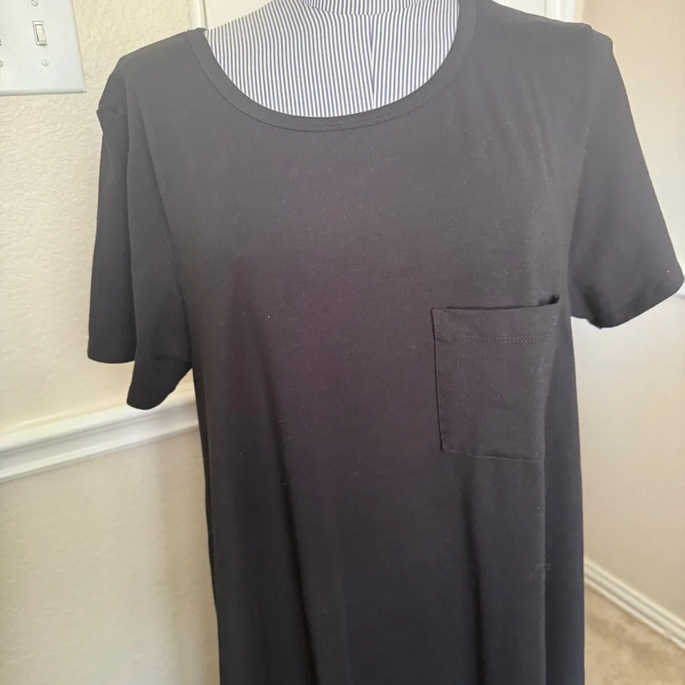XLarge LULA ROE Black asymmetrical dress